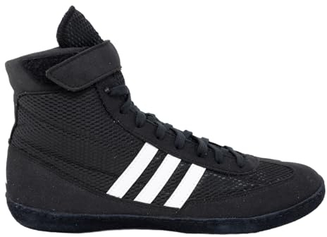 Adidas Combat Speed 4 Wrestling Shoes, Black/White, 11