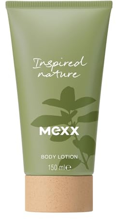 Mexx Inspired Nature kroppslotion, fuktgivande kroppslotion med stämningshöjande egenskaper, 150 ml
