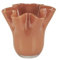IB Laursen [W0725] Vase Glas gefalteter Rand UNIKA mundgeblasen Poppy Design und Gewicht variieren