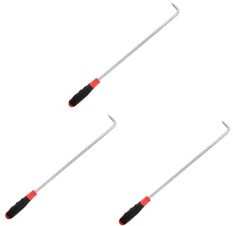 Gatuida 3st Haken Aus Edelstahl Rollladen Rolladen Werkzeug Langhantelstange Fadenvorhang Deckenhaken Schachtdeckelhaken Hebehaken Mannlochhaken Schwere Ausführung Handhaken Gummi