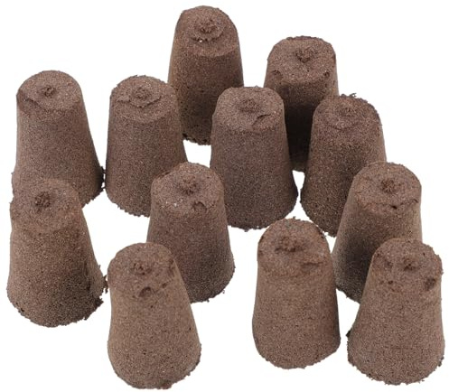 Angoily 12 Blocs Nutritifs Culture Hors-Sol sans Terre en Pépinière – 12 Unités – Substrat pour Fleurs et Légumes Rétention D’Eau Efficace Perméabilité Élevée Balcon et Jardin en Pot