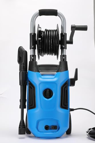 Professional 1800W Pressure Cleaner, Power Cleaner Electirc Powered with 5 Nozzles & Foam Bottl for Home