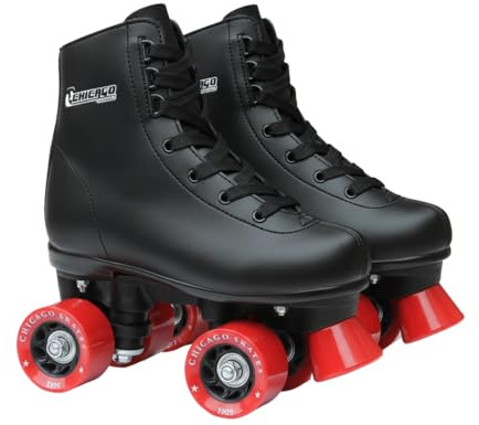 CHICAGO Boys Rink Roller Skate - Black Youth Quad Skates - Size J12
