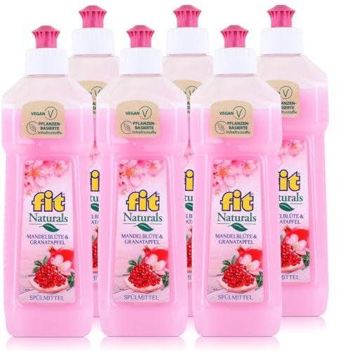 6er Vorratspack Fit Spülmittel Mandelblüte-Granatapfel 3000 ml