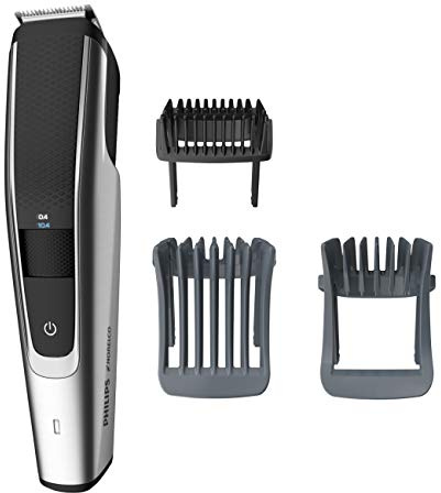 Philips Norelco Beard Trimmer and Hair Clipper Series 5500, electric, cordless, one pass beard trimmer and hair clipper with washable feature for easy clean - No blade oil needed - BT5511/49