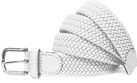 Gloop Ceinture en toile élastique pour femme tressée Ceinture élastique de 2,5 cm pour femme