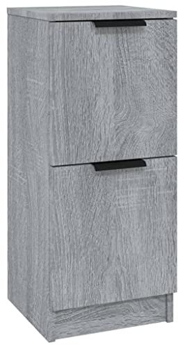 vidaXL Sideboard Kommode Anrichte Schrank Beistellschrank Mehrzweckschrank Standschrank Flurschrank Grau Sonoma 30x30x70cm Holzwerkstoff