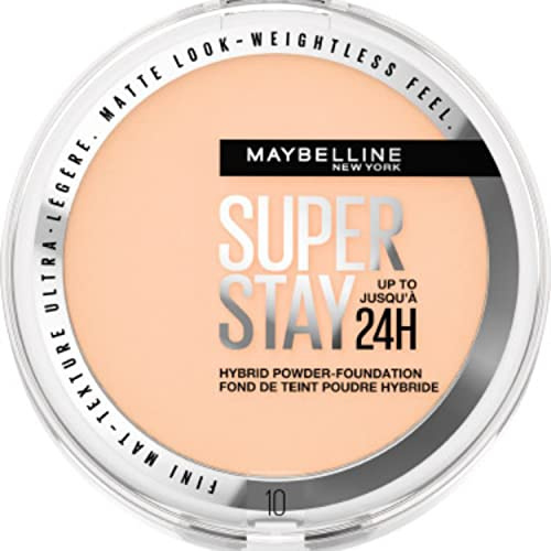 Maybelline New York - Hybrid-Pulver – langer Halt – matt leuchtende Deckkraft – vegan & wasserfest – alle Hauttypen – Superstay 24 H - Farbe: 10 , 9 g