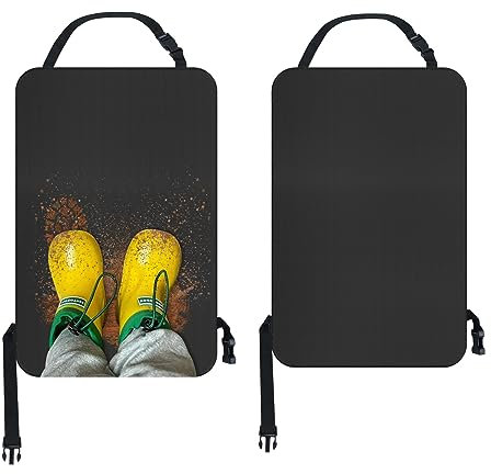 DUDSOEHO Sitzschutz Auto Rückenlehne wasserdichte - 2 Stück Autositz Schutz Rückseite Kinder, 420D Oxford Schutz Rücksitzschoner Anti-Schmutzig