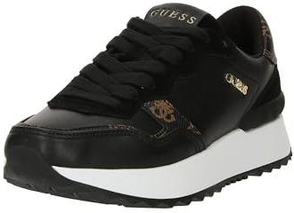 Guess Damen Low Sneaker VINSA Schwarz Textil & Synthetik