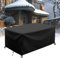 AJALGZ Gartenmöbel Abdeckung Winterfest 220x175x65cm/LxBxH Terrassenmöbel Abdeckung für Gartenmöbel Schutzhülle für Gartentisch Gewebe Schwarz Abdeckplane Gartenmöbel Schutzhülle Wasserdicht