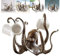Gaxcent Octopus Becherhalter, Octopus Becherhalter, Octopus Kaffeetassenhalter, Retro Harz Octopus Desktop Statue, Küche Esszimmer Bar Statue Zubehör,A