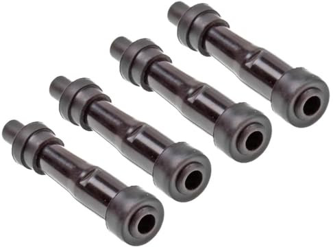 4x Zündkerzenstecker SD05F gerade 5 kΩ entstört passend für Honda, Yamaha, KTM, Suzuki, Kawasaki, 4-Takt Motorrad, Roller, Moped, ATV – 10/12 mm Kerzen, 7–8 mm Zündkabel