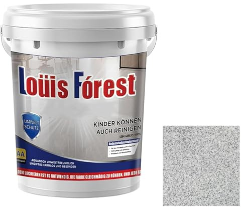 Vernice epossidica colorata sabbia per pavimenti, rivestimento epossidico colorato sabbia autolivellante, vernice epossidica per pavimenti Louis Forest, per rivestimento di garage, effetto marmo