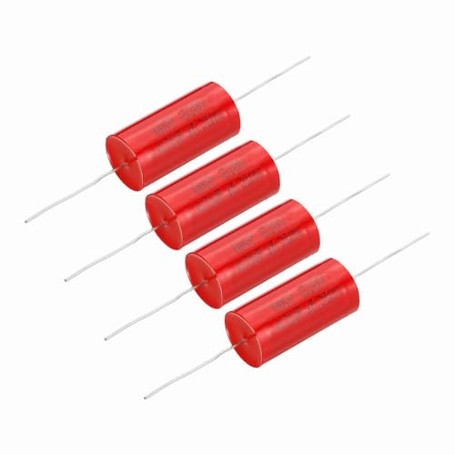 QUARKZMAN 4 st axiell röd 4,7 mm frekvensdelare kondensator för ljudhögtalare MKP film kondensator