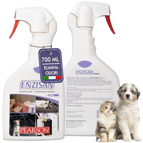 PEARSON Nettoyant Enzymatique Urine Chat et Chien Spray 700ML, Destructeur d'Odeur et Neutraliseur d'Odeur, Élimine Odeur Urine Chat et Chien, Spray Enzymatique Anti Odeur