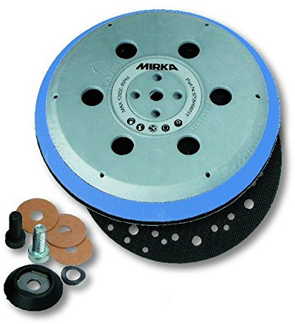 Mirka 8295495111 Sanding Disc with M8 Grip 61L Hard Plain 5/16 Inch 150 mm