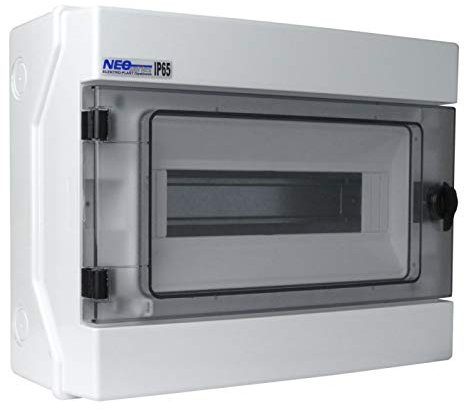 Feuchtraumverteiler RH 12 AP IP65 Verteilerkasten 12 module Aufputz Sicherungskasten Prüfzeichen VDE 36.12 Elektro-Plast 4040