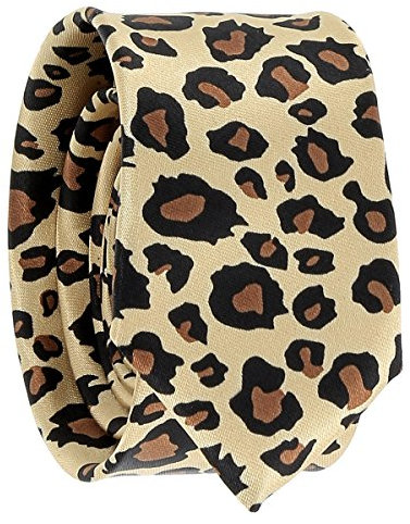 Cravate Léopard Doré - Cravate Fantaisie Originale