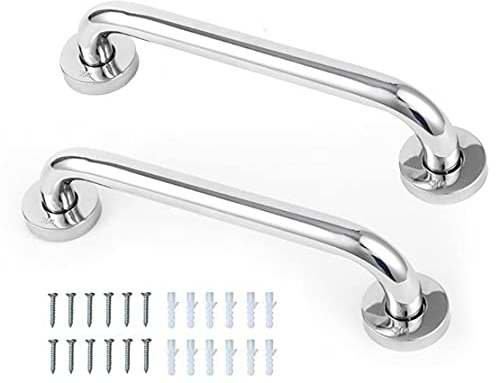 NEWLIUXI Lot de 2 poignées antidérapantes, en acier inoxydable, pour salle de bain, baignoire, douche, conviennent aux personnes âgées et aux enfants, 30 cm