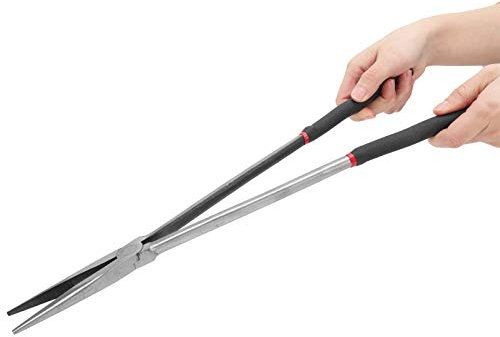 Spitzzange Gerade 400 mm Lange Zange,Extra Lange Langlebige,mit langer Nase Spitzzange aus Stahl mit rutschfestem Griff Reparaturhandwerkzeug