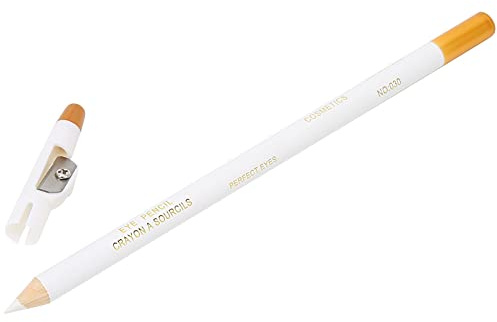 Beard Lineup Pen,ANGGREK White Hairline Pen Professional Beard Pencil Filler Household Beard Pencil Liner Shaping Styling Tool(White)