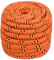 vidaXL Bootsseil Ankerleine Festmacher Tauwerk PP Leine Seil Tau Polypropylenseil Geflochten Flechtleine Orange 20mm 50m Polypropylen