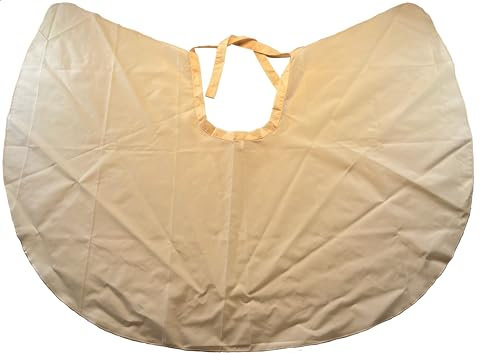 niavida Mantello corto per parrucchiere, da legare, ca. 96 x 78 cm, colore rosa, arancione, lavabile, leggero + bello per capelli, cosmetici e styling (71B peach), pesca, Taglia unica