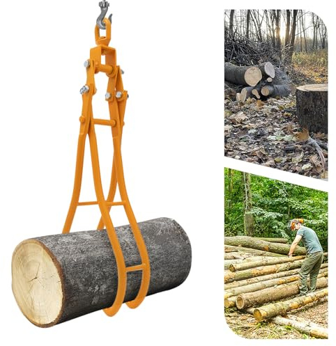 EEYBLAEEY Log Lifting, Timber Lifting Tong Claw Hook, Log Lifting Tongs Heavy Duty Grapple Timber Claw Dragging Carrying Tool,36nch 4 Claw Log Grapple Jaw Opening