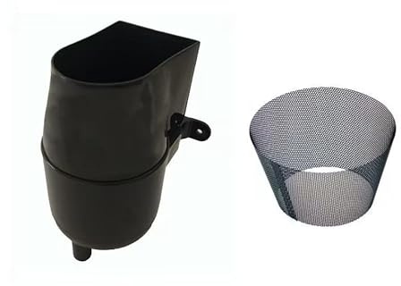 Gutter Mate Rainwater Diverter with Fine Mesh Filter - Filtration System to Protect Your Rainwater Storage from Leaves and Small Debris (Black)