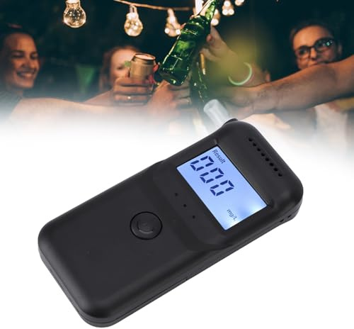 UEGFSIJRF Alkoholtestare Intelligent Röst Halvledare Gassensor Exakt stor skärm Bärbar rattfylleritest Familjesamling