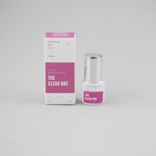 THE CLEAR ONE - Colle Transparente Pro pour Extensions de Cils - Prise Immédiate - Toutes Conditions Humidité/Température - Rétention Longue Durée 6/8 weeks - Formule Non Irritante - 5 ml