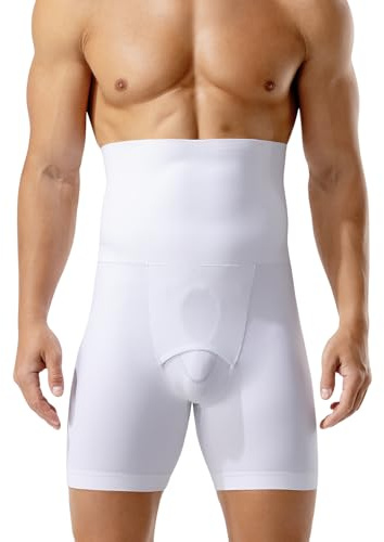 Casey Kevin Shapewear boxershorts mage väg män, hög midja, kompressionsbyxor, män, figurformande under med öppen fluga för sport och vardag