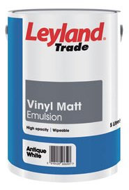 Leyland Trade Vinyl Matt - Magnolia Bs08B15 - 10L