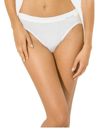 5 Stück Jazzpants Sport Edition Damen Unterwäsche Slip Unterhose 100% Bio Baumwolle Farbe: weiß Größen 38-48 Größe 40