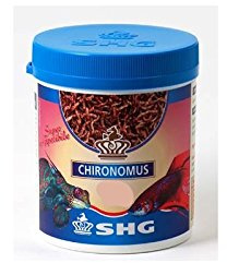 SHG Chironomus liofilizzato 8gr per Pesci, Cuccioli e Pesci adulti, 8 grammo