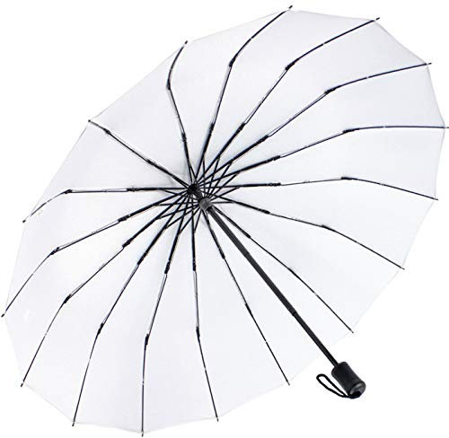 iX-brella Hochzeit Brautschirm 16-teilig mit Handöffner - weiß