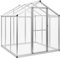 Festnight Aluminium Voliere Vogelvoliere Vogelhaus Au?envoliere Vogelk?fig Papagei 183 x 178 x 194 cm