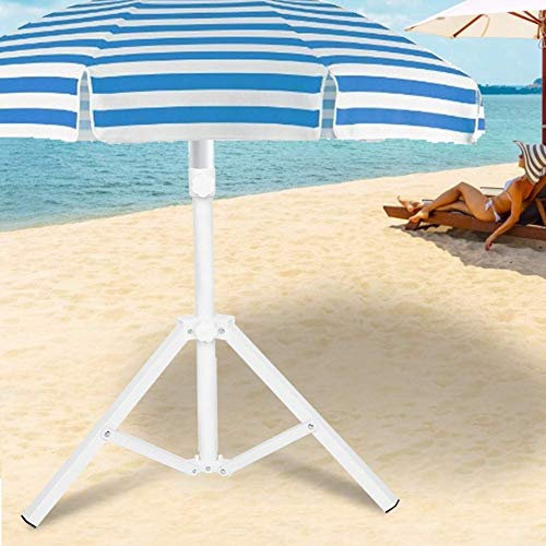 Base de Parasol Pliable Support pour Jardin - Porte-parapluie de Plage avec Socle Trépied pour Terrasse - 2 mètres