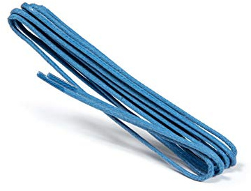 Kaps Cordones Finos Redondos Encerados, Cordones Redondos de Calidad de 2 mm 100% Algodón para Calzado Casual y de Moda, Colores Elegantes, Fabricados en Europa, 1 par