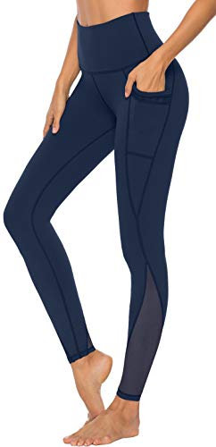 Persit Sport Leggings Damen, Sporthose Yogahose Laufhose Yoga Leggins Tights Sportleggins für Damen Kobaltblau-Size 38 (Herstellergröße M)