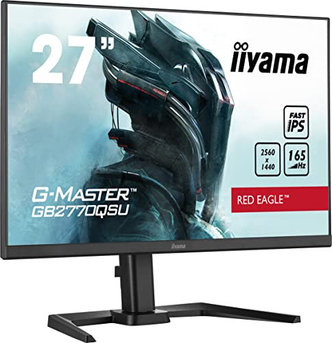 iiyama G-Master Red Eagle GB2770QSU-B5 68,5cm 27 Fast-IPS LED Gaming Monitor WQHD HDMI DP USB3.0 0,5ms 165Hz FreeSync-Premium-Pro