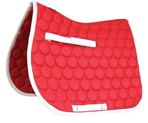 Hy Equestrian Christmas Saddle Pad - Red/White (Cob/Full)