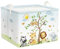Clastyle 36L Groß Dschungel Tier Aufbewahrungskorb Kinder Weiß Spielzeug Kleidung Aufbewahrungsbox für Kinderzimmer Bad