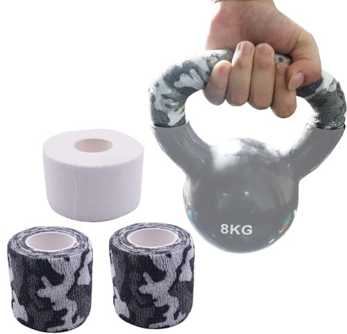 J Bryant Grip Tape Non-Slip & Breathable - 2 inch x 14.7 feet for Kettlebell Handles, Hockey Sticks & Baseball Bats – Sweat Absorbing & Comfortable