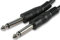 PCArena Guitar Amp Cable 6.35mm To 1/4 Mono Jack Plug Lead 2m