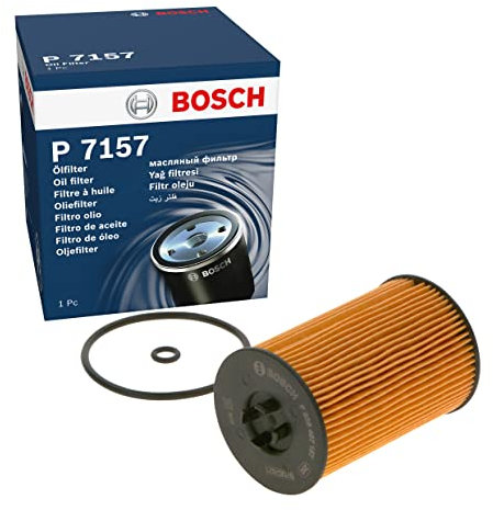 Bosch P7157 Car Oil Filter - Separates Soot and Metal Particles from Engine Oil - Provides Reliable Engine Lubrication