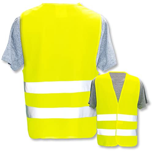 PixiPrints.com Persönliche Warnweste selbst gestalten mit eigenem Aufdruck * Bedruckt mit Name Text Bild Logo Firma * Anzahl: 1 Warnweste * Farbe/Druck: Gelb/OHNE DRUCK