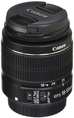 Canon 2042B002-cr EF-S 18-55mm f/3.5-5.6 is II SLR Lens (Renewed), Black