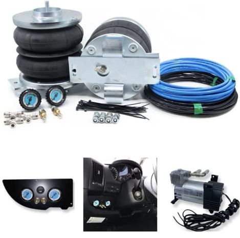 Birsppy SMV-Metall GmbH Sospensione pneumatica aggiuntiva Z8 inclusa di compressore e pannello manometro compatibile con FIAT Ducato, Citroen Jumper, Peugeot Boxer (tipo 250) (a partire dall'anno 07